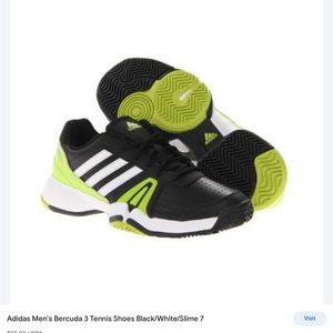 $35 ADIDAS BLK/NEON LIME/WHITE(mens10) ACTIVE/SPORT SNEAKERS
